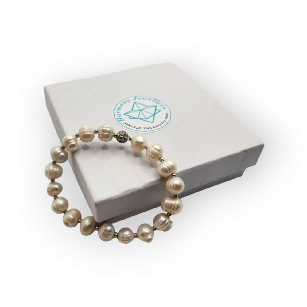 Freshwater Pearl charm bracelet